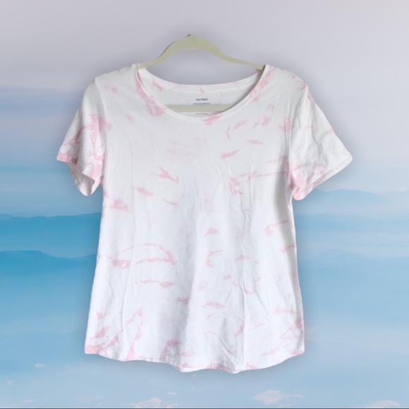 Tops - Old Navy Minimalist Pink Tie-Dye T-shirt